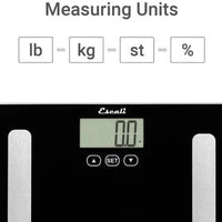 Escali - Glass Body Analyzing Bathroom Scale - BF180-2