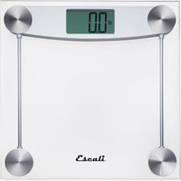 Escali - Glass & Chrome Bathroom Scale - E184