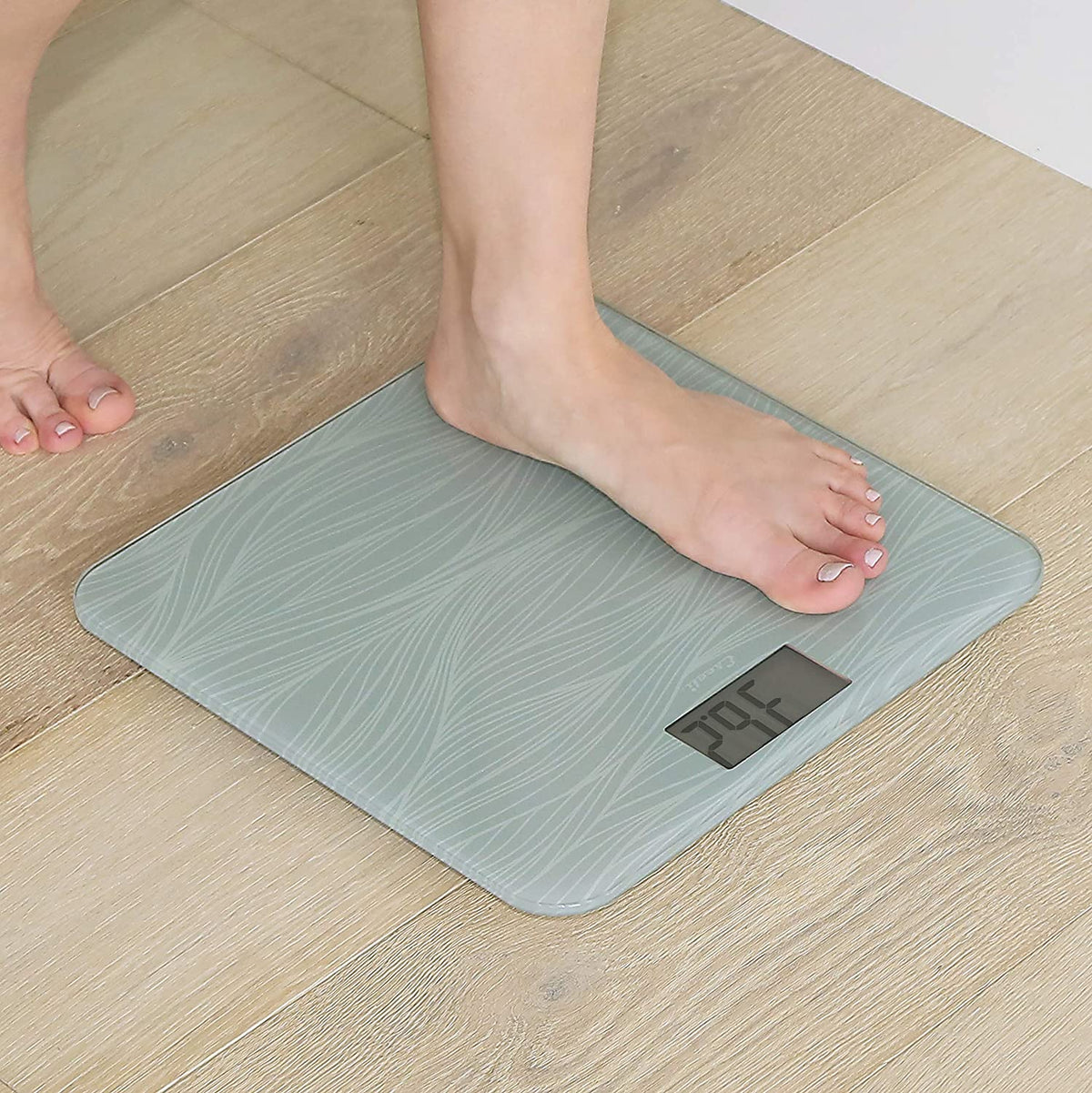 Escali - Grey Pattern Square Bathscale - B180SG