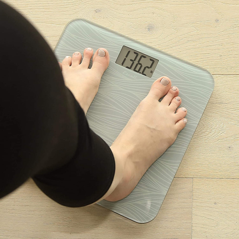 Escali - Grey Pattern Square Bathscale - B180SG