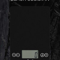 Escali - Metallic Arti Glass Kitchen Scale Black Obsidian - 157BO-2