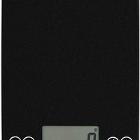 Escali - Metallic Arti Glass Kitchen Scale Black Obsidian - 157BO-2