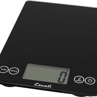 Escali - Metallic Arti Glass Kitchen Scale Black Obsidian - 157BO-2