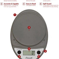 Escali - Metallic Primo Digital Scale - P115M