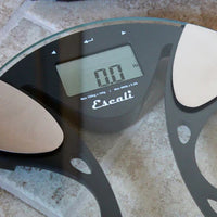 Escali - Round Body Fat & Body Water Scale - BFBW180