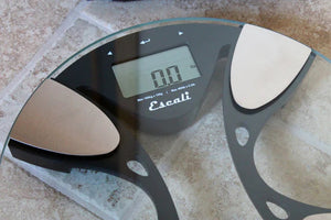 Escali - Round Body Fat & Body Water Scale - BFBW180