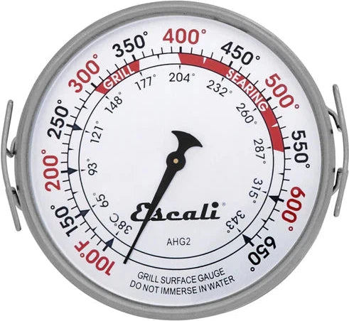 Escali - Stainless Steel Extra Large Grill Surface Thermometer - AHG2