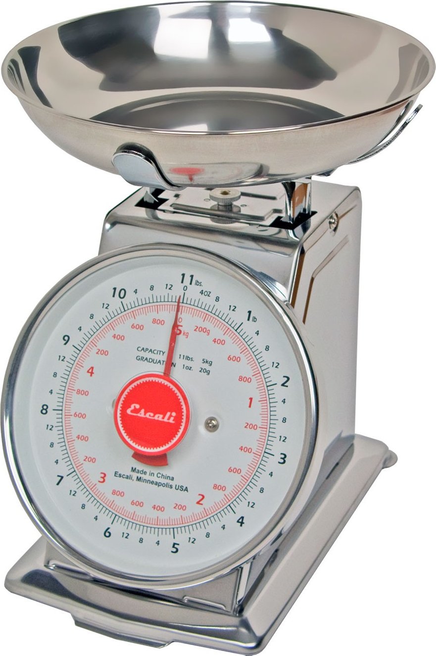 Escali - Stainless Steel Mercado Mechanical Dial Scale - DS115B
