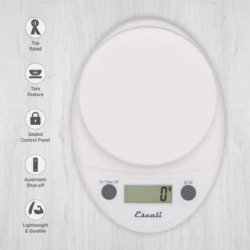 Escali - White Primo Digital Scale - P115W