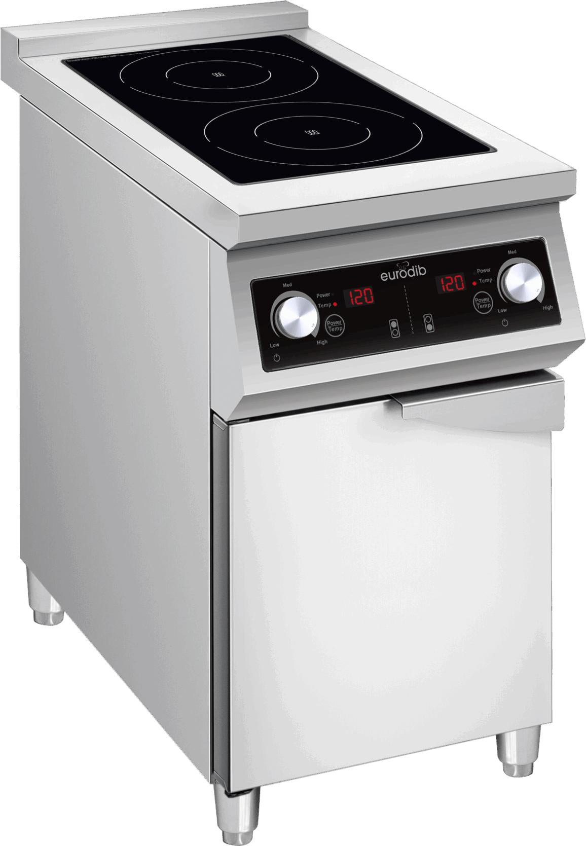 Eurodib - 15.7" Commercial Stainless Steel Freestanding Induction Cooktop - FCIHD235D3PH