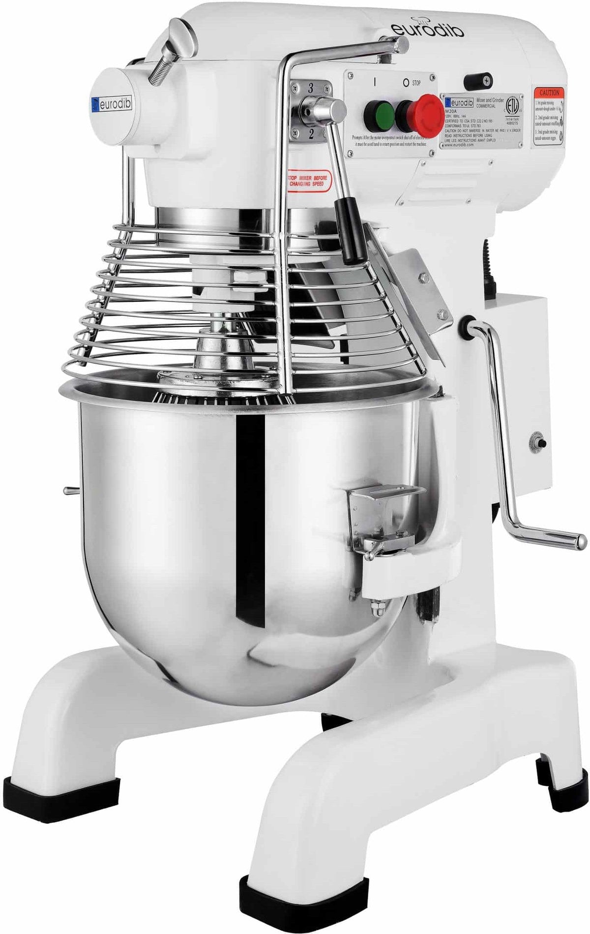 Eurodib - 20 Qt Commercial Planetary Stand Mixer - M20B
