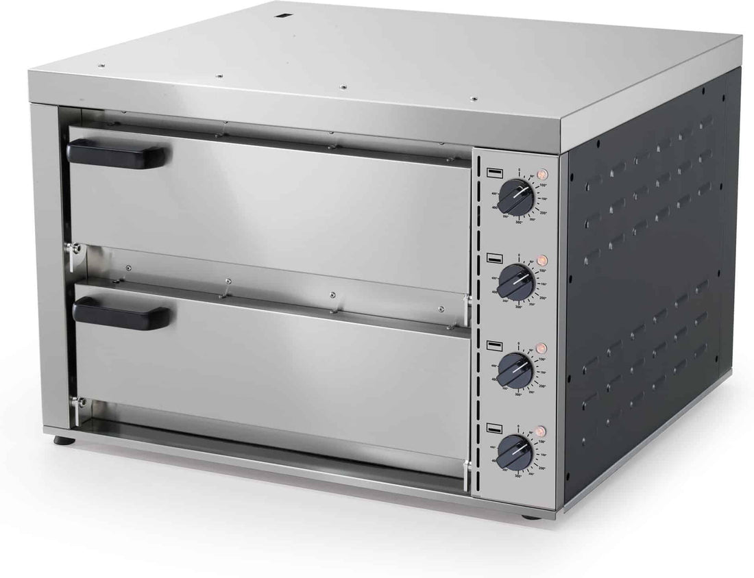 Eurodib - 20" x 20" Stainless Steel Double Deck Pizza Oven - NUOVO