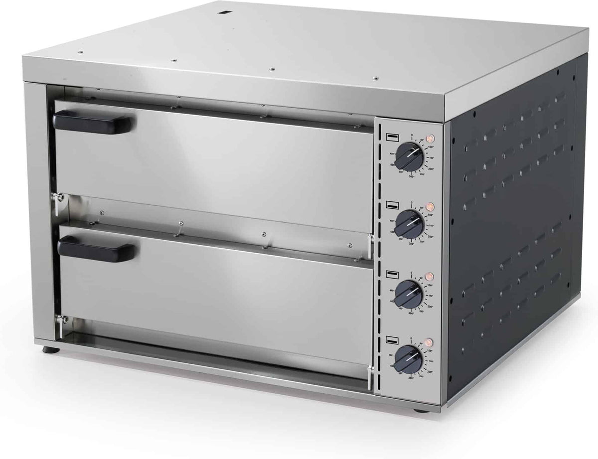 Eurodib - 20" x 20" Stainless Steel Double Deck Pizza Oven - NUOVO