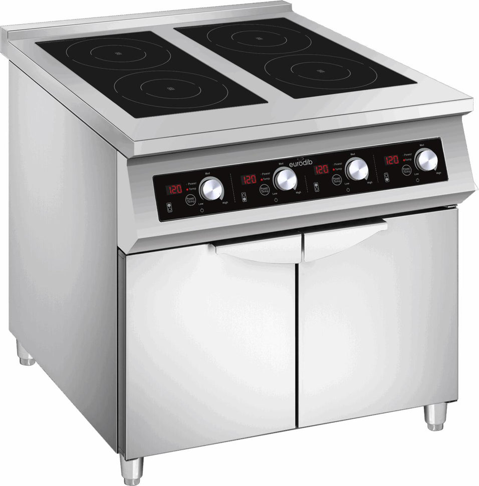 Eurodib - 32.08" Commercial Stainless Steel Freestanding Induction Cooktop - FCIHD435D3PH