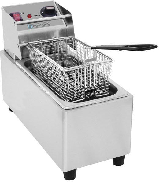 Eurodib - 8 L, 240V Electric Countertop Fryer with Single Large Basket - SFE01860 220