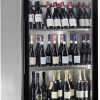 Eurodib - 82.4" Stainless Steel Reach-In Wine Refrigerator Showcase with 24 Bottles Capacity - WD7121
