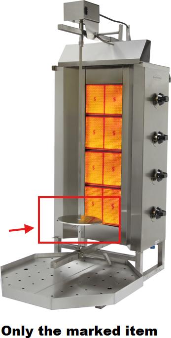 Eurodib - Bottom Tray 8 For GD4 Gas Doner - VGB4 TRAY