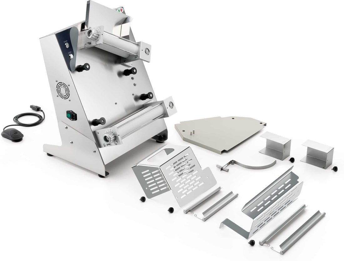 Eurodib - Stainless Steel Dough Sheeter with Top and Bottom Rollers - P-ROLL 320/2 +