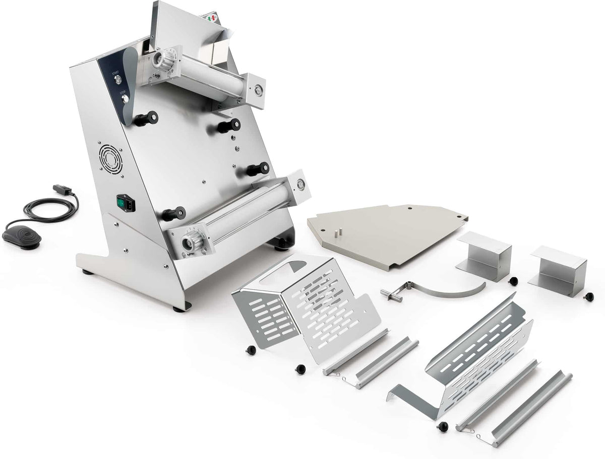 Eurodib - Stainless Steel Dough Sheeter with Top and Bottom Rollers - P-ROLL 320/2 +