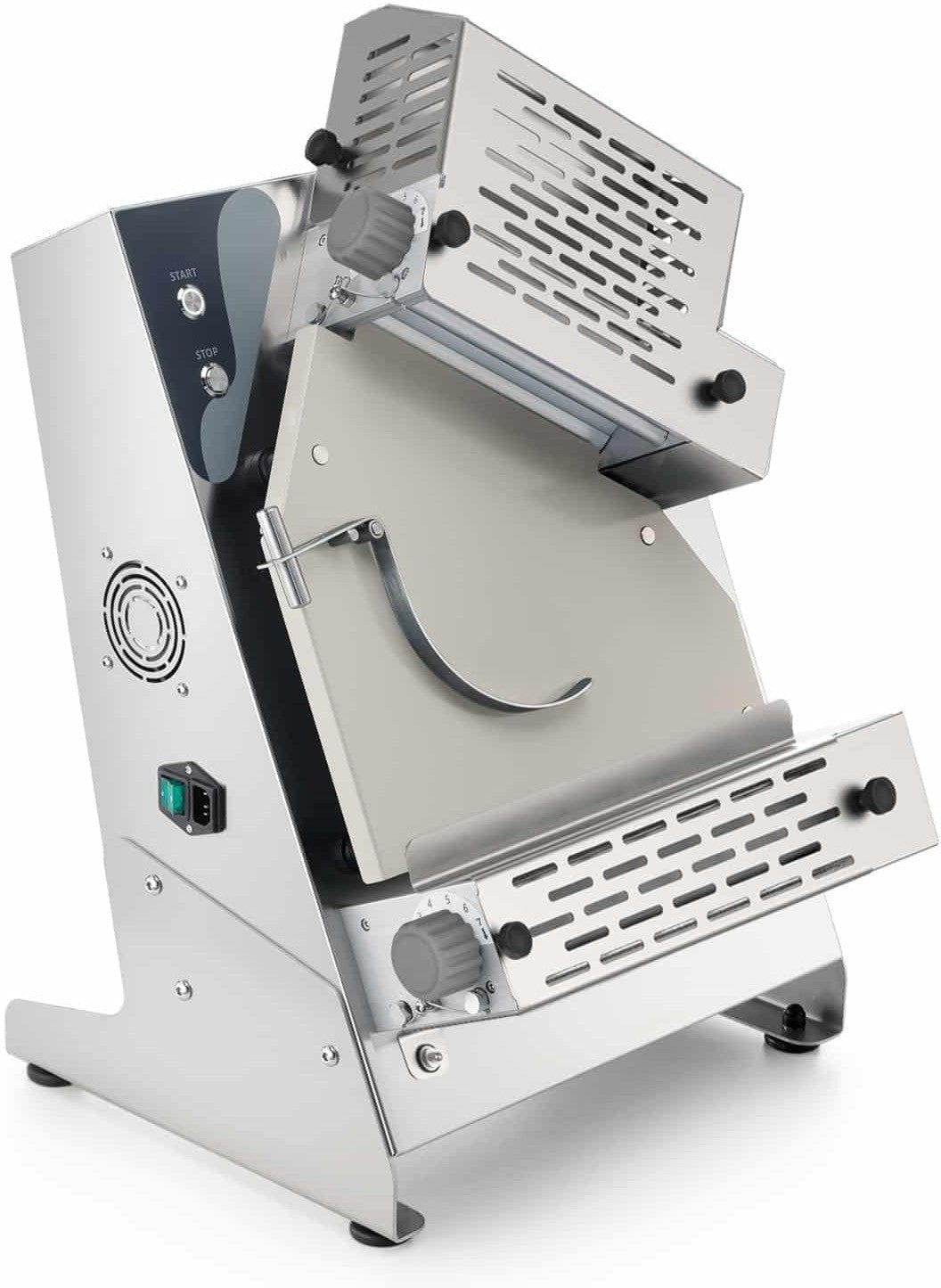 Eurodib - Stainless Steel Dough Sheeter with Top and Bottom Rollers - P-ROLL-320/2+