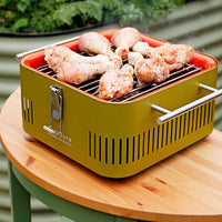 Everdure - CUBE Portable Charcoal BBQ Khaki Grill - HBCUBEKUS