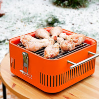 Everdure - CUBE Portable Charcoal BBQ Orange Grill - HBCUBEOUS