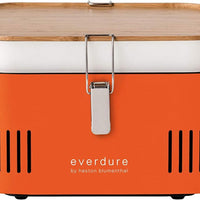 Everdure - CUBE Portable Charcoal BBQ Orange Grill - HBCUBEOUS