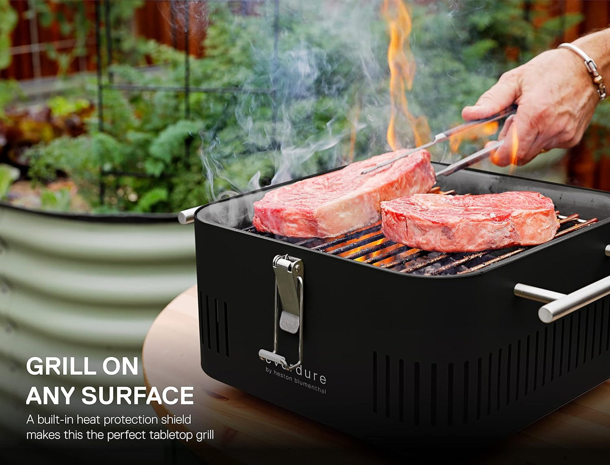 Everdure - CUBE Portable Charcoal BBQ Stone Grill - HBCUBESUS
