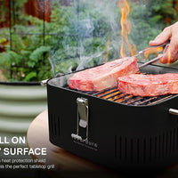 Everdure - CUBE Portable Charcoal BBQ Stone Grill - HBCUBESUS