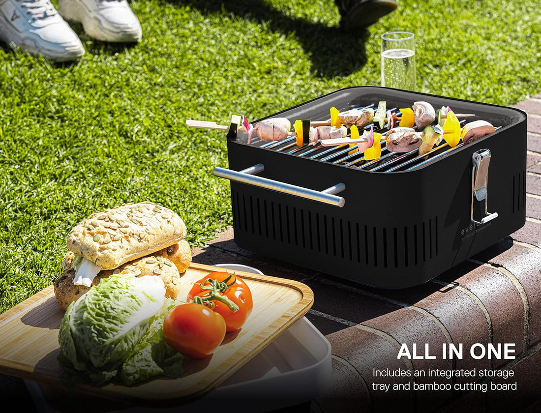 Everdure - CUBE Portable Charcoal BBQ Stone Grill - HBCUBESUS