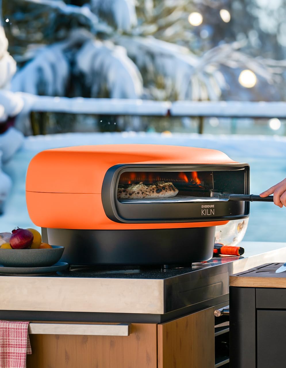 Everdure - KILN R Series 2 Burner NG Terracotta Pizza Oven - HBEKILN2TUSNG