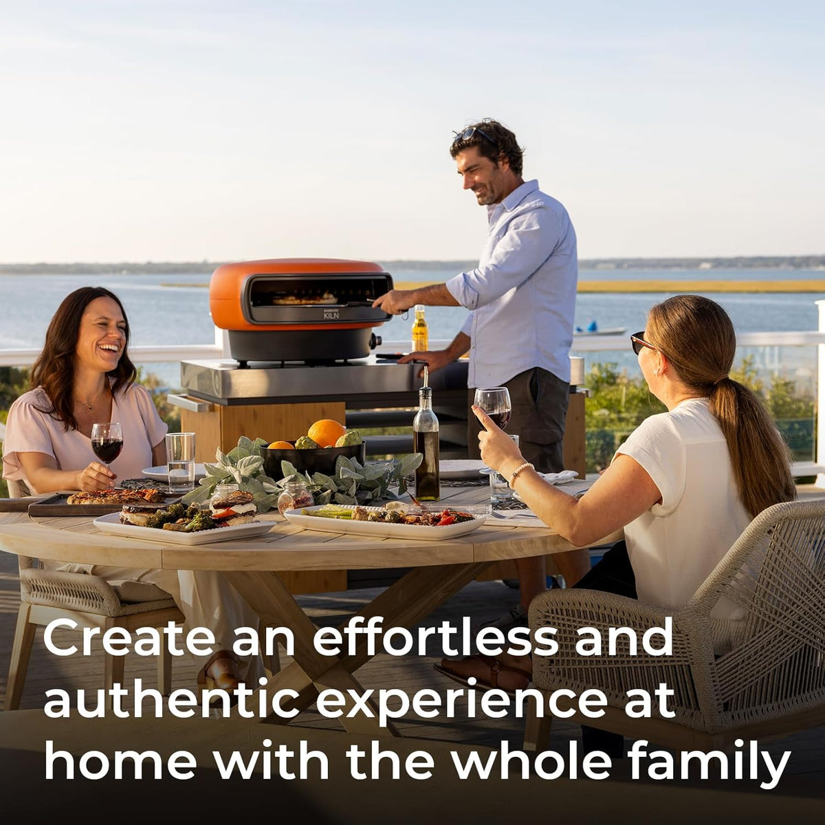 Everdure - KILN R Series 2 Burner NG Terracotta Pizza Oven - HBEKILN2TUSNG