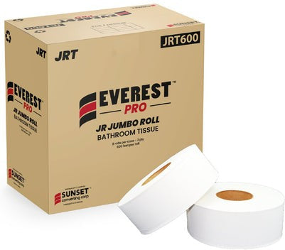 Everest Pro - 2ply 600' Jumbo Bathroom Tissue Roll, 8roll/cs - JRT600