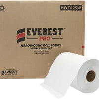 Everest Pro - 425 Feet White Roll Towel, Pack of 12 - HWT425W