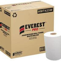 Everest Pro - 425 Feet White Roll Towel, Pack of 12 - HWT425W