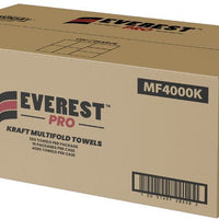 Everest Pro - Kraft Mulitfold Hand Towel, 4000/Cs - MF4000K