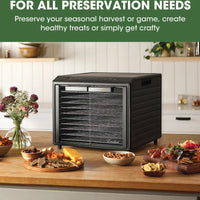 Excalibur - 10-Tray Stainless Steel Performance Digital Food Dehydrator - DH10SCSS13