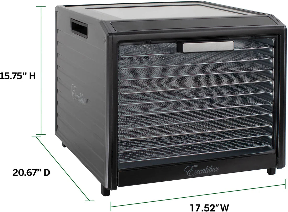 Excalibur - 10-Tray Stainless Steel Performance Digital Food Dehydrator - DH10SSSS13