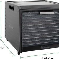 Excalibur - 10-Tray Stainless Steel Performance Digital Food Dehydrator - DH10SSSS13