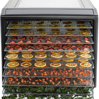Excalibur - 10-Tray Stainless Steel Performance Digital Food Dehydrator - DH10SSSS13