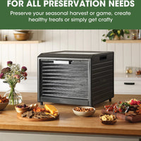 Excalibur - 10-Tray Stainless Steel Performance Digital Food Dehydrator - DH10SSSS13