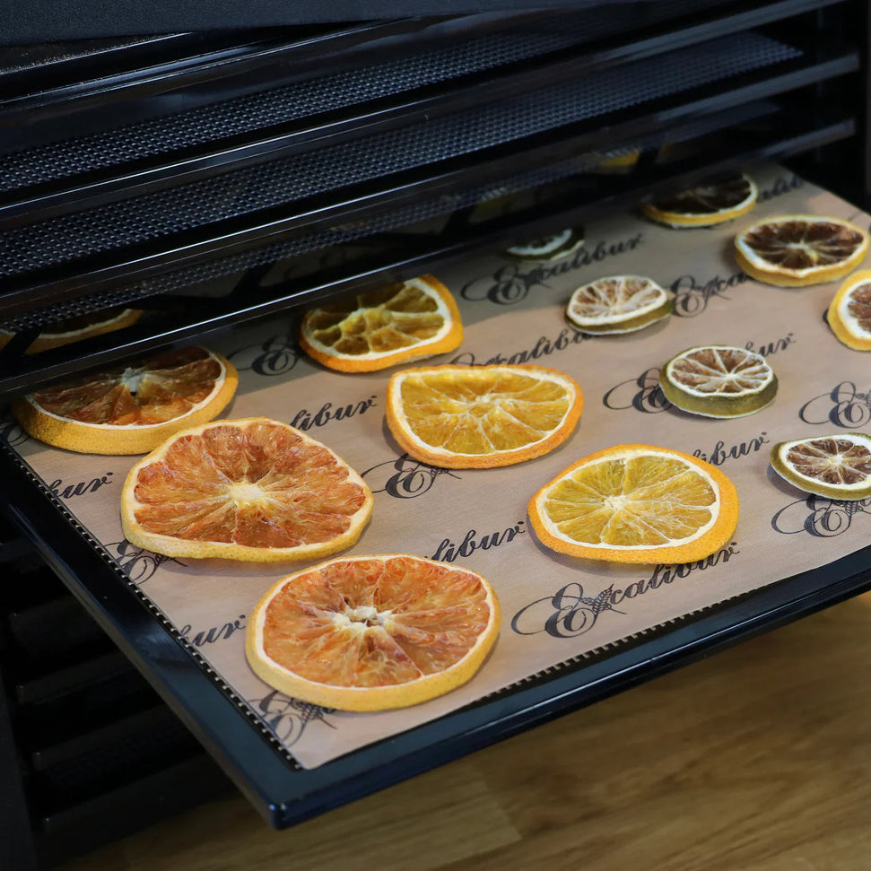 Excalibur - 14" x 14" Brown ParaFlexx Premium Non-Stick Drying Sheet - PFP14