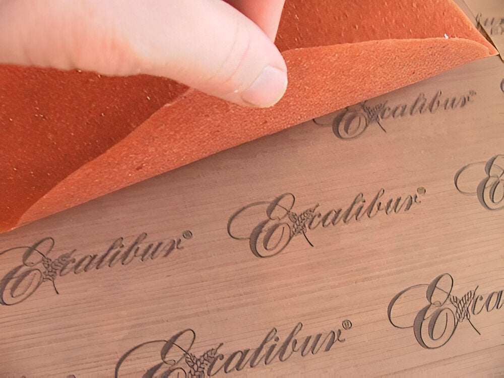 Excalibur - 14" x 14" Brown ParaFlexx Premium Non-Stick Drying Sheet - PFP14