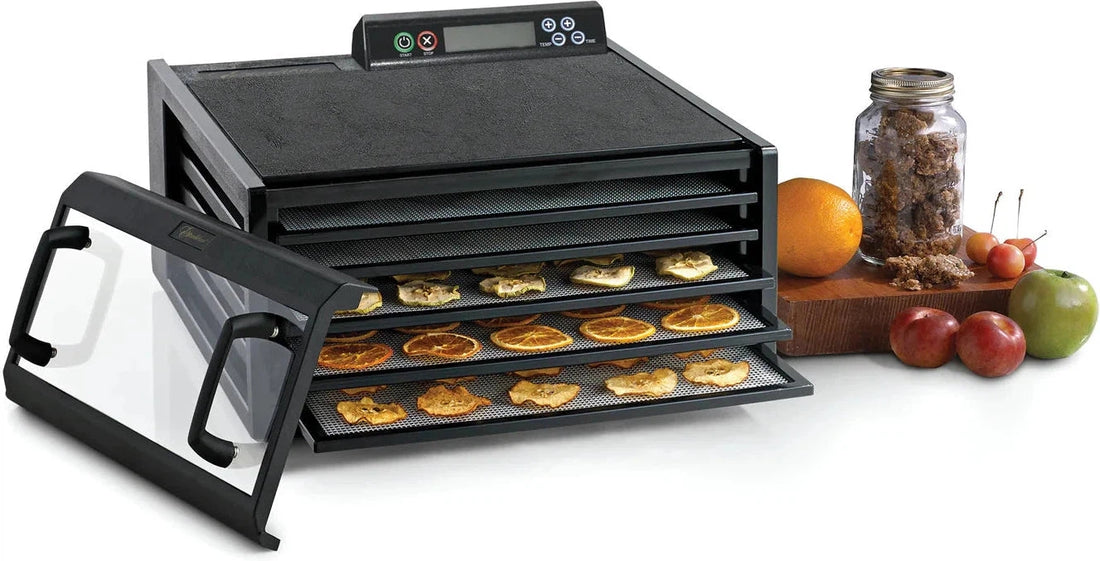 Excalibur - 5-Tray Black & Clear Door Food Dehydrator With 48-HR Timer - 3548CDB