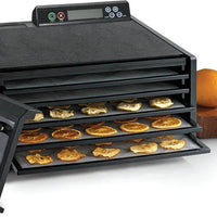 Excalibur - 5-Tray Black & Clear Door Food Dehydrator With 48-HR Timer - 3548CDB