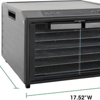 Excalibur - 6-Tray Stainless Steel Performance Digital Food Dehydrator - DH06SCSS13