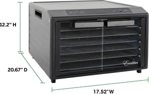 Excalibur - 6-Tray Stainless Steel Performance Digital Food Dehydrator - DH06SCSS13