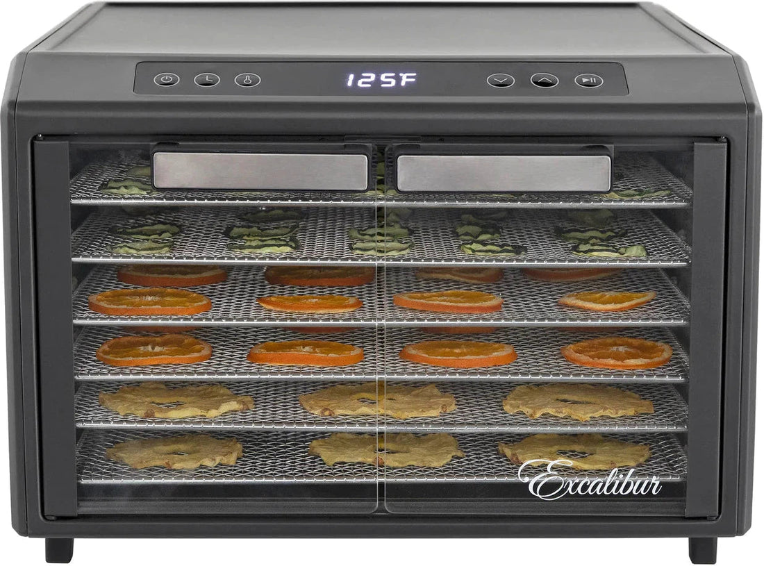 Excalibur - 6-Tray Stainless Steel Performance Digital Food Dehydrator - DH06SCSS13
