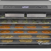 Excalibur - 6-Tray Stainless Steel Performance Digital Food Dehydrator - DH06SCSS13