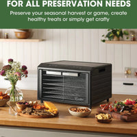 Excalibur - 6-Tray Stainless Steel Performance Digital Food Dehydrator - DH06SCSS13